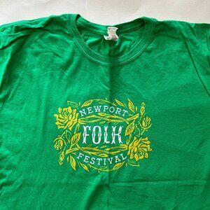 Newport Folk Festival T-shirt – XL green
